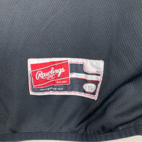 RAWLINGS Long Sleeve Sweatshirt Pullover Black/Red Mens Small - Picture 11 of 14